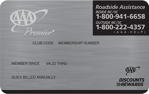 AAA Premier Membership card preview