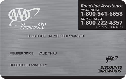 AAA Premier RV Membership card preview